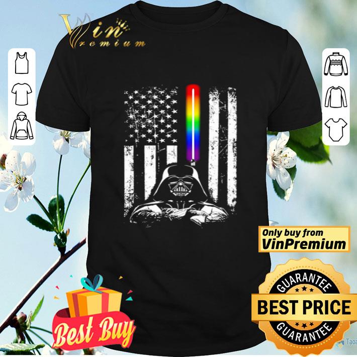 Darth Vader LGBT US flag shirt