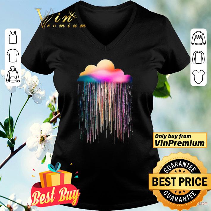 rainbow rain watercolor shirt