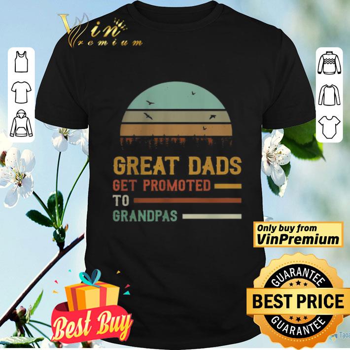 Great Dads Get Promoted To Grandpas Vintage shirt