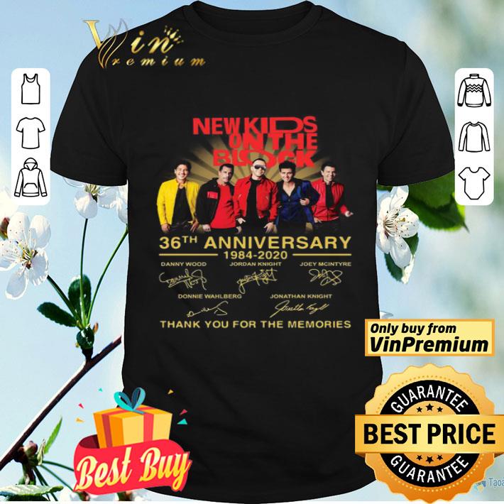 New Kids On The Block 36th Anniversary 1984-2020 Thank You For The Memories Signature shirt