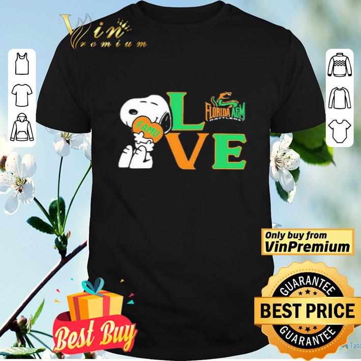 Snoopy Love Florida A&M Rattlers shirt