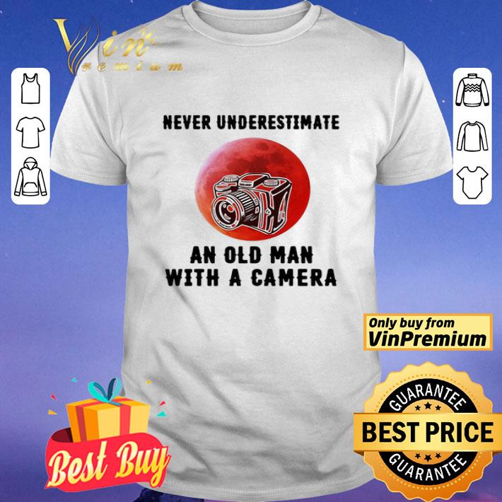 Never underestimate an old man with a came shirt