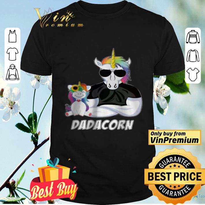 Unicorn Dadacorn Dad Fathers Day shirt