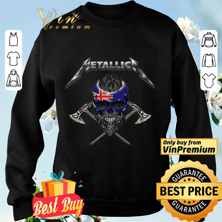Metallica Viking Skull Australia Flag shirt Metallica Viking Skull Australia Flag shirt
