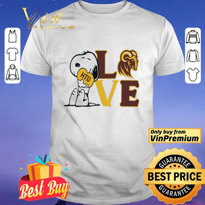 Snoopy love htu huston tillotson university heart shirt