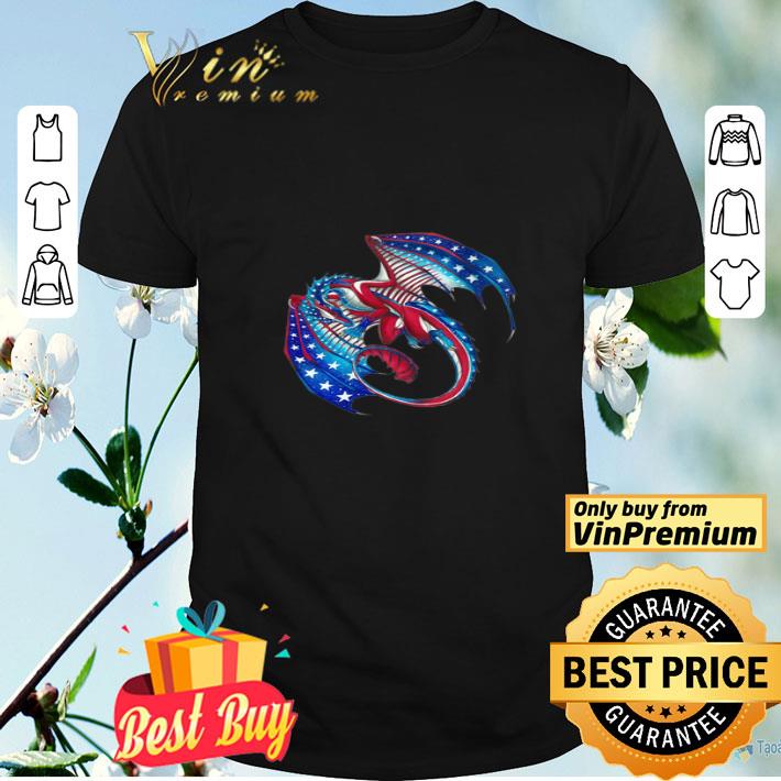 4th Of July Dragon American Flag shirt