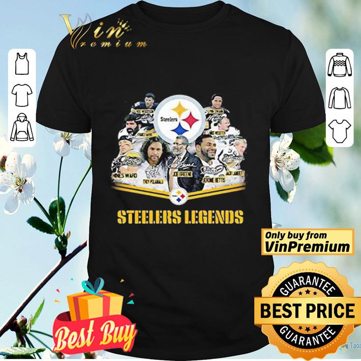 Pittsburgh steelers legends football signatures shirt