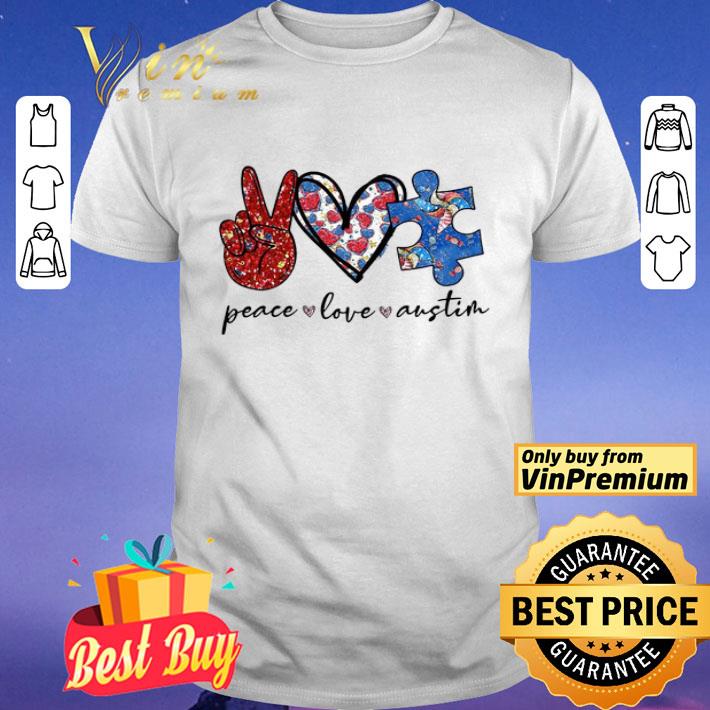 Peace love autism shirt