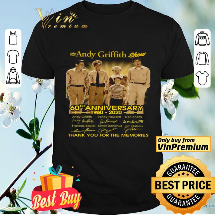 The Andy Grifith Shơ 60th anniversary 1960 2020 thank you for the memories shirt