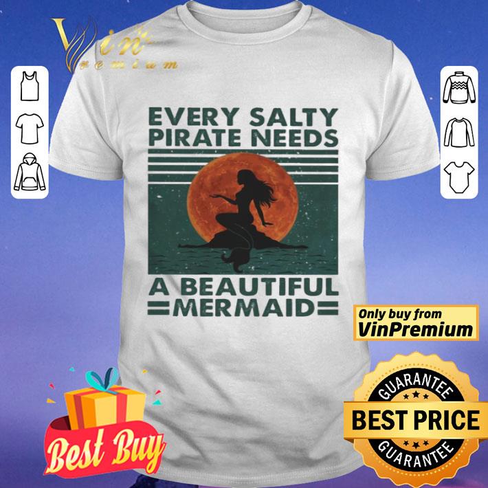 Every Salty pirate needs a beautiful mermaid vintage shirt