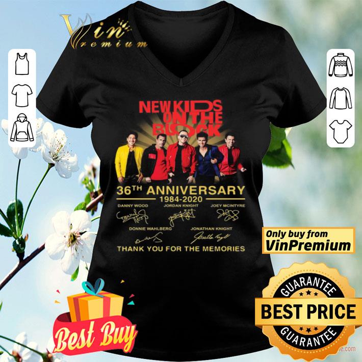 New Kids On The Block 36th Anniversary 1984-2020 Thank You For The Memories Signature shirt