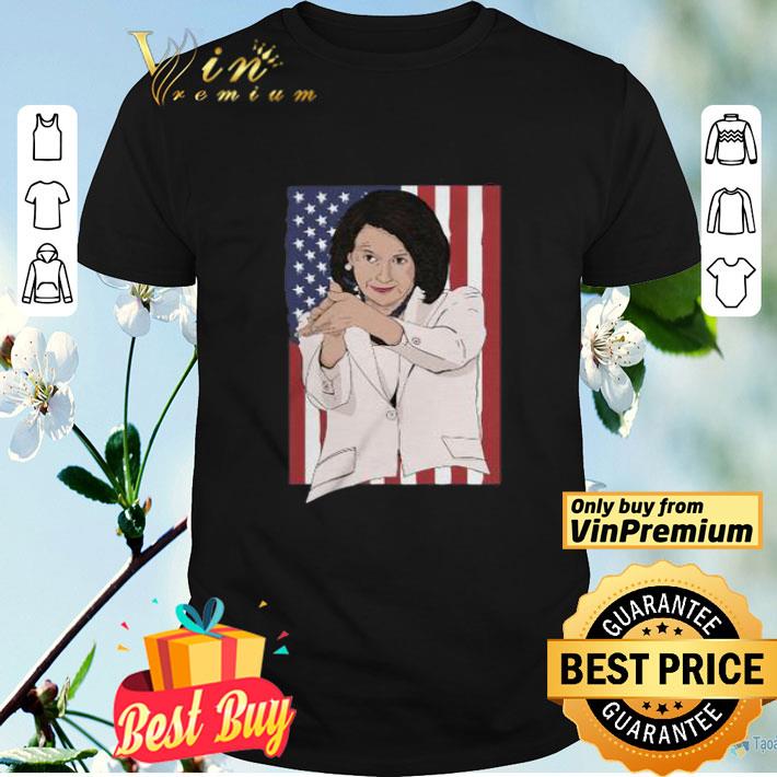 Nancy Pelosi clap anti Trump American flag shirt