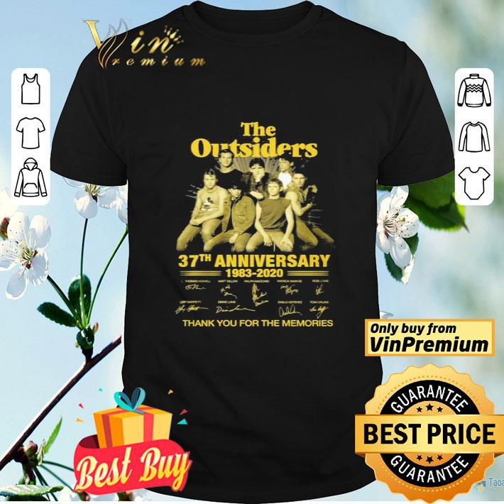 The Outsiders 37th anniversary 1983 2020 thank You for the memories signatures shirt