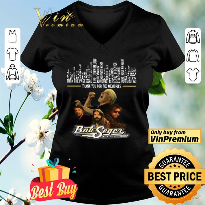 Bob Seger Band Thank You For The Memories shirt