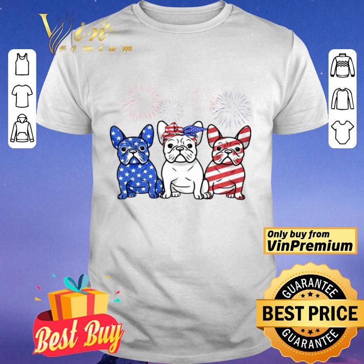 French Bulldog American Flag 4th Of July shirt