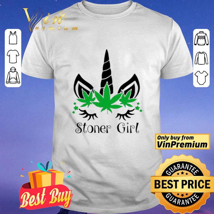 Unicorn Cannabis Marijuana Stoner Girl shirt