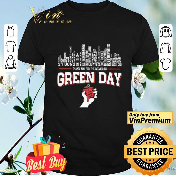 Thank You For The Memories Green Day City Songs shirt