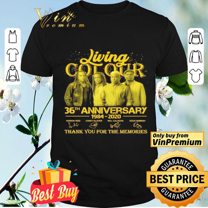Living Cot Our 36th anniversary 1984 2020 thank You for the memories signatures shirt