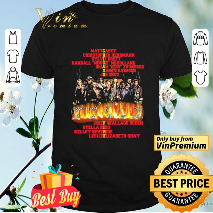 Chicago fire characters signatures shirt