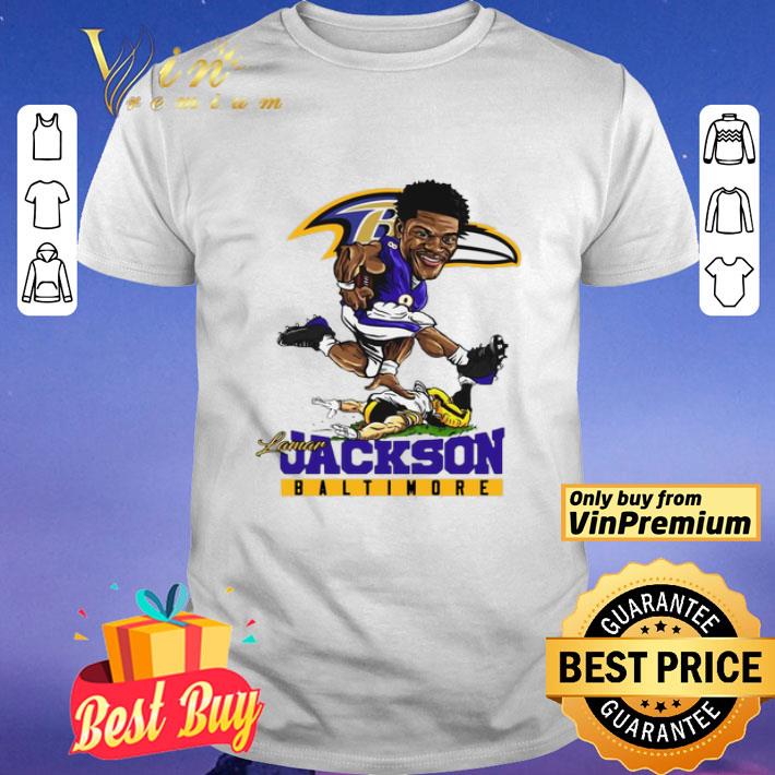 Jumping Lamar Jackson Baltimore Ravens shirt