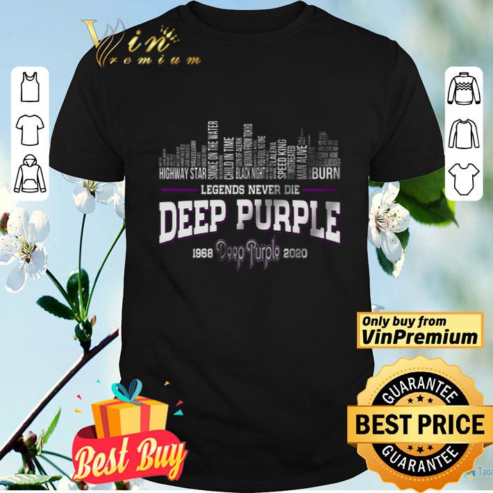 Legends Never Die Deep Purple 1968 2020 Higwat Star Black Night shirt