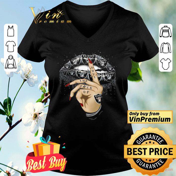 Lips Oakland Raiders Shut The Fuck Up shirt