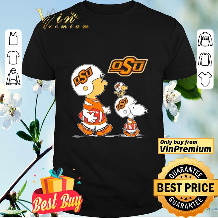 Charlie Brown Snoopy and Woodstock OSU shirt