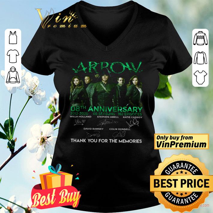 Arrow 08th 2012 2020 Anniversary Signature Thank You For The Memories shirt