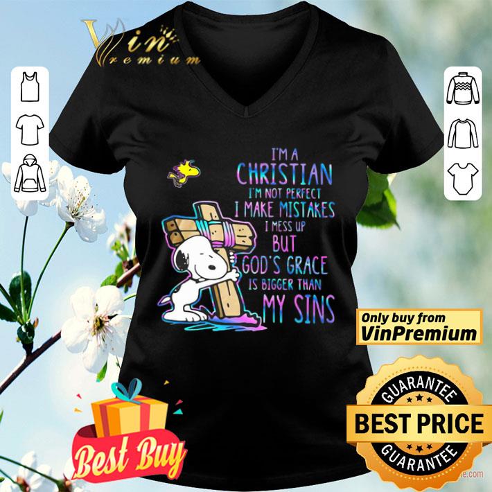 Snoopy And Woodstock I’m Christian I’m Not Perfect I Make Mistakes shirt
