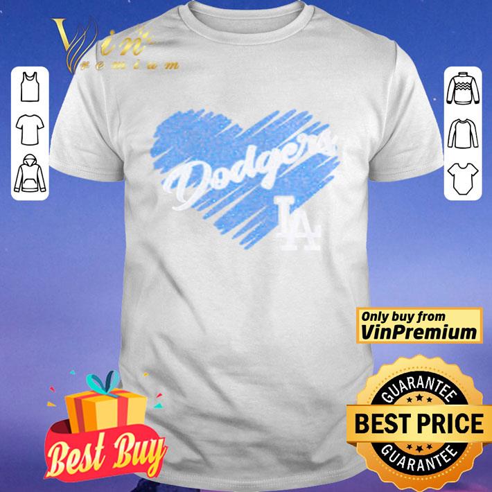 Blue Heart Los Angles Dodgers shirt