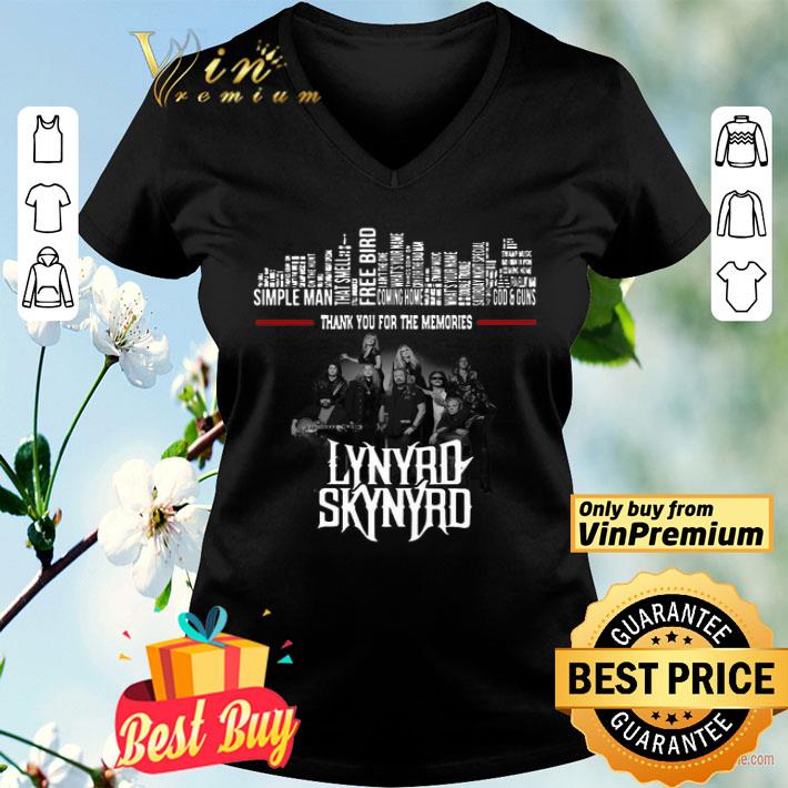 Thank You For The Memories Lynyrd Skynyrd shirt