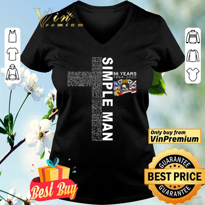 56 years 1964 2020 lynyrd skynyrd simple man lyrics shirt