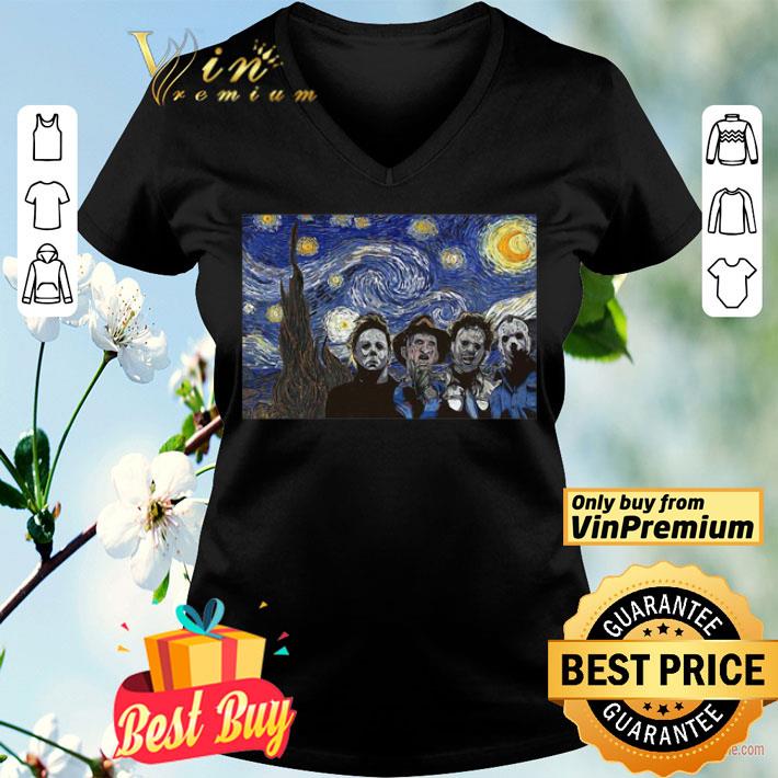 Horror Characters Starry Night shirt