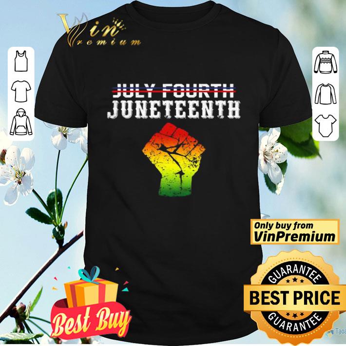 Not July Fourth Juneteenth Since 1865 shirt