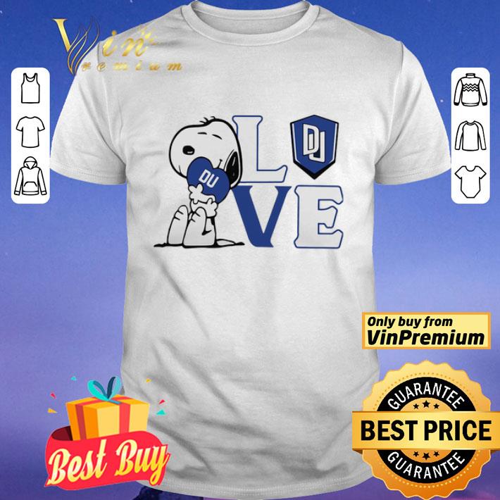 Snoopy love du dillard university heart shirt