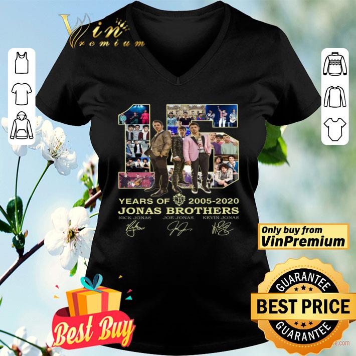 15 Years Of 2005 2020 Jonas Brothers Signature shirt