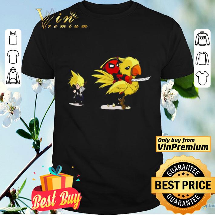 Fantasy VII Deadpool Riding Chocobo shirt