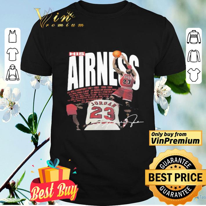 Michael jordan basketball player his airness signature shirt