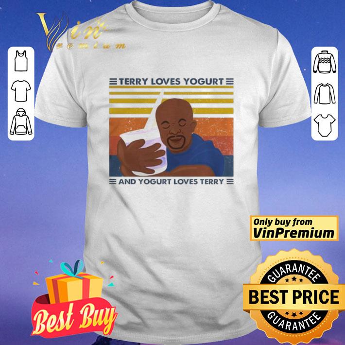 Brooklyn nine terry loves yogurt and yogurt loves terry vintage retro shirt