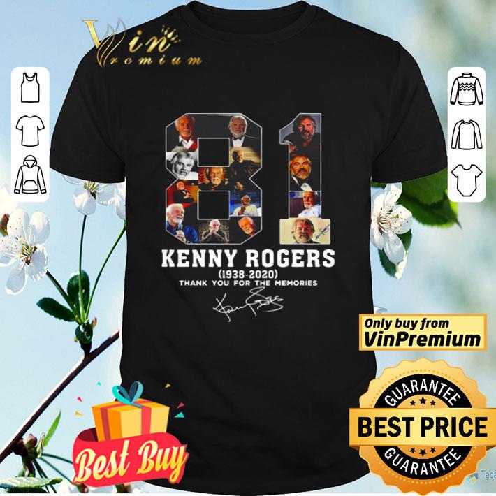 81 Kenny Rogers 1938-2020 Signature Tank You For The Memories shirt