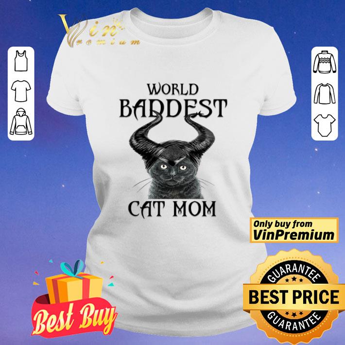 Worls Baddest Maleficent Cat Mom shirt