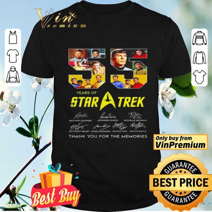 55 years of Star Trek signature shirt