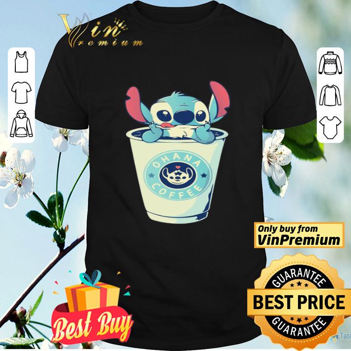 Stitch Ohana Coffee Heart Stars shirt