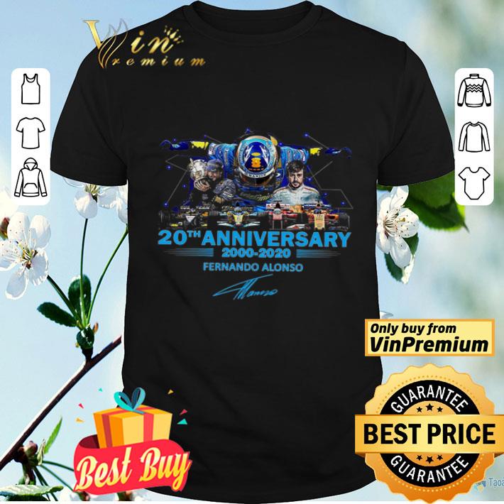 20th Anniversary 2000 2020 Fernando Alonso Signature shirt