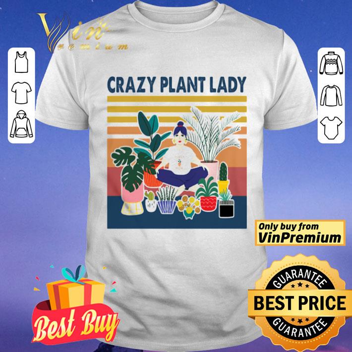 Garden crazy plant lady vintage retro shirt