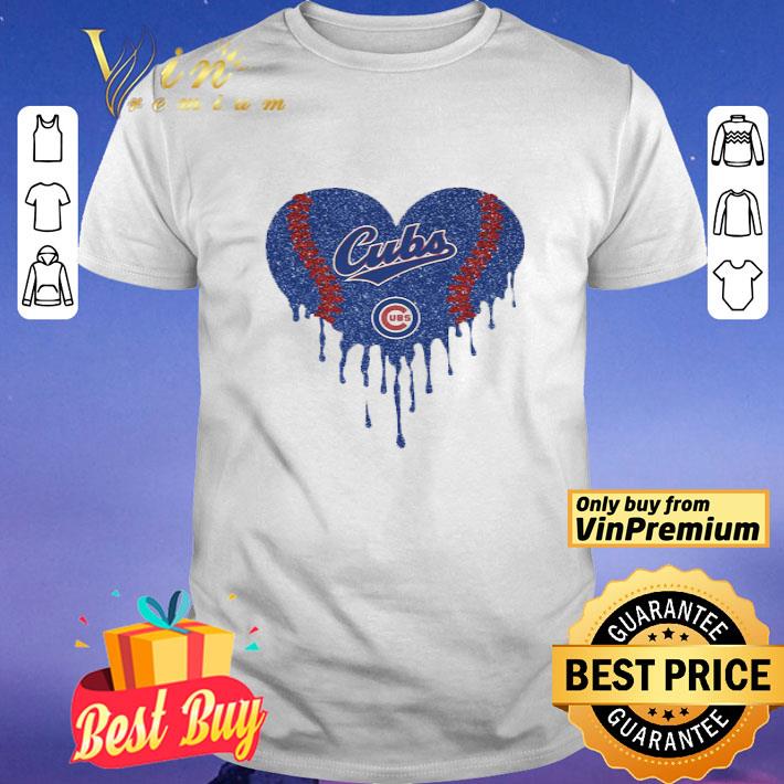 Love Chicago Cubs Baseball Logo Diamond Hearts shirt