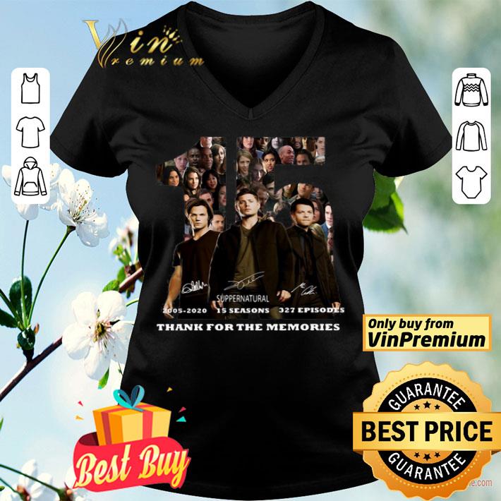 15 Supernatural 2005 2020 15 Seasons 327 Episodes Thank For The Memories shirt