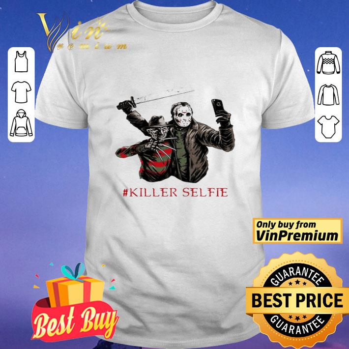 Halloween Freddy Krueger Vs Jason Voorhees Killer Selfie shirt