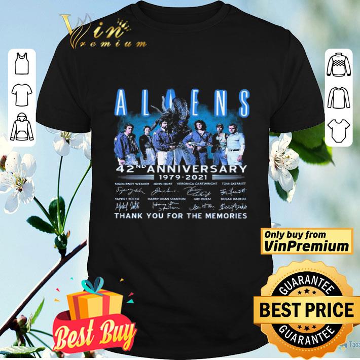 Allens 42nd Anniversary 1979 2021 Thank You For The Memories Signatures shirt