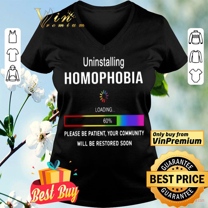 LGBT Unistalling homophobia shirt